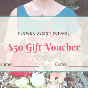 Floristry gift voucher